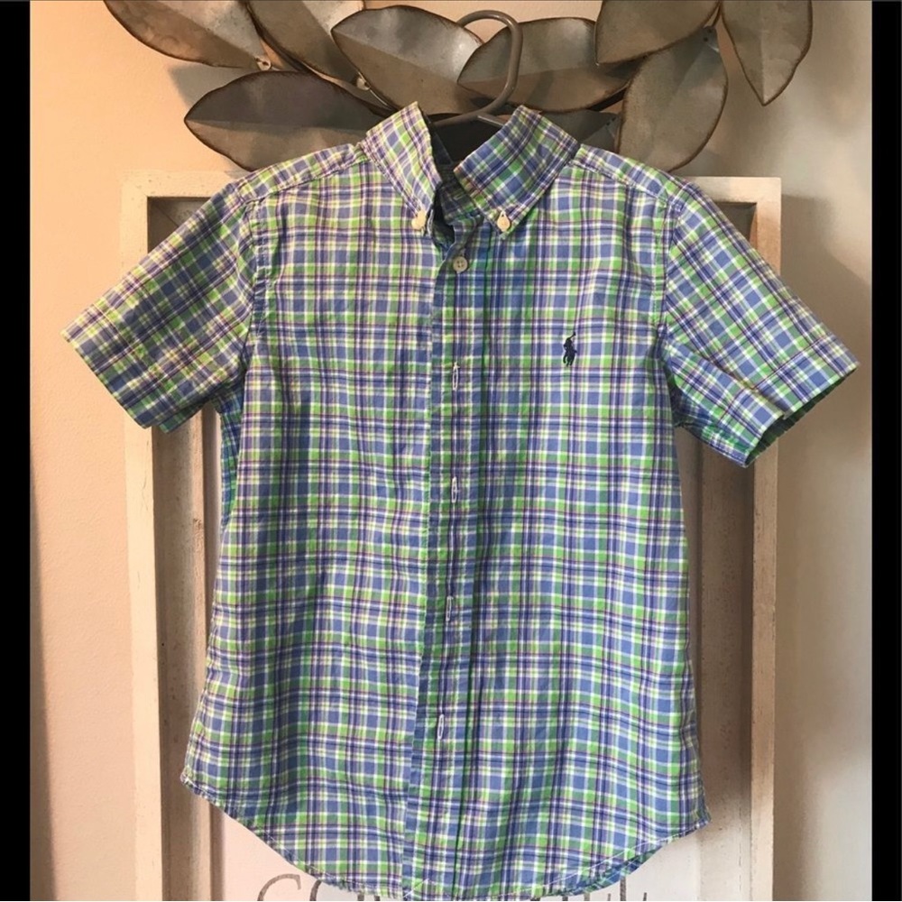 Boys Ralph Lauren Plaid Button Down